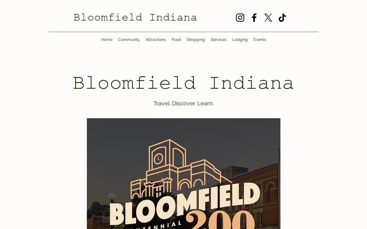 Bloomfield county seat and Greene County courthouse history page