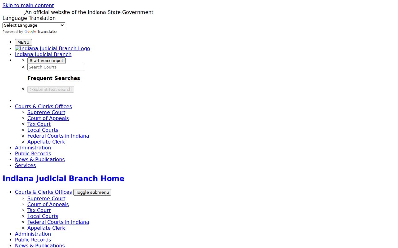 Indiana guidance for requesting Greene County court records from clerks and reporters