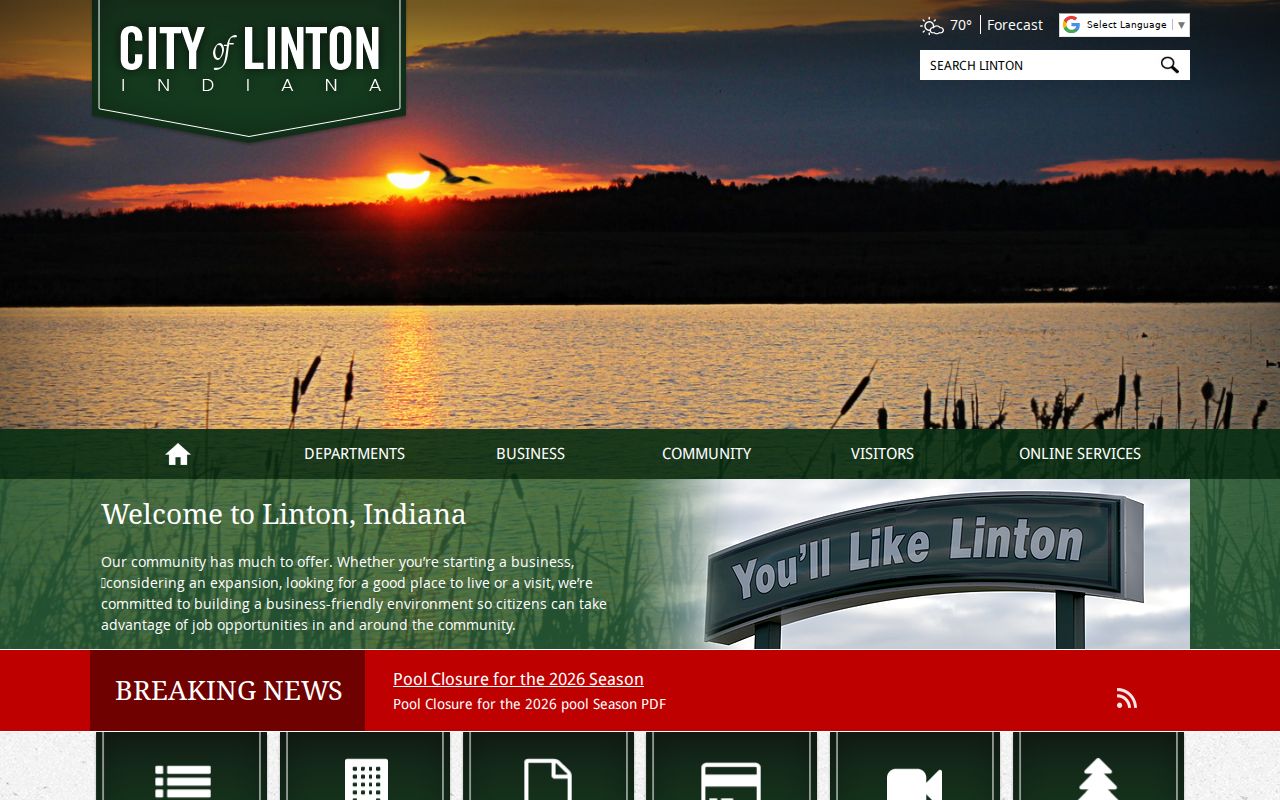 Linton City Hall contact and office hours